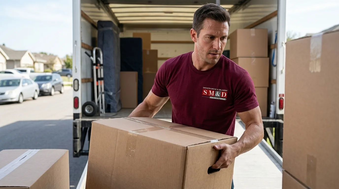 Smooth Move & Delivery labor only crew providing heavy lifting support.