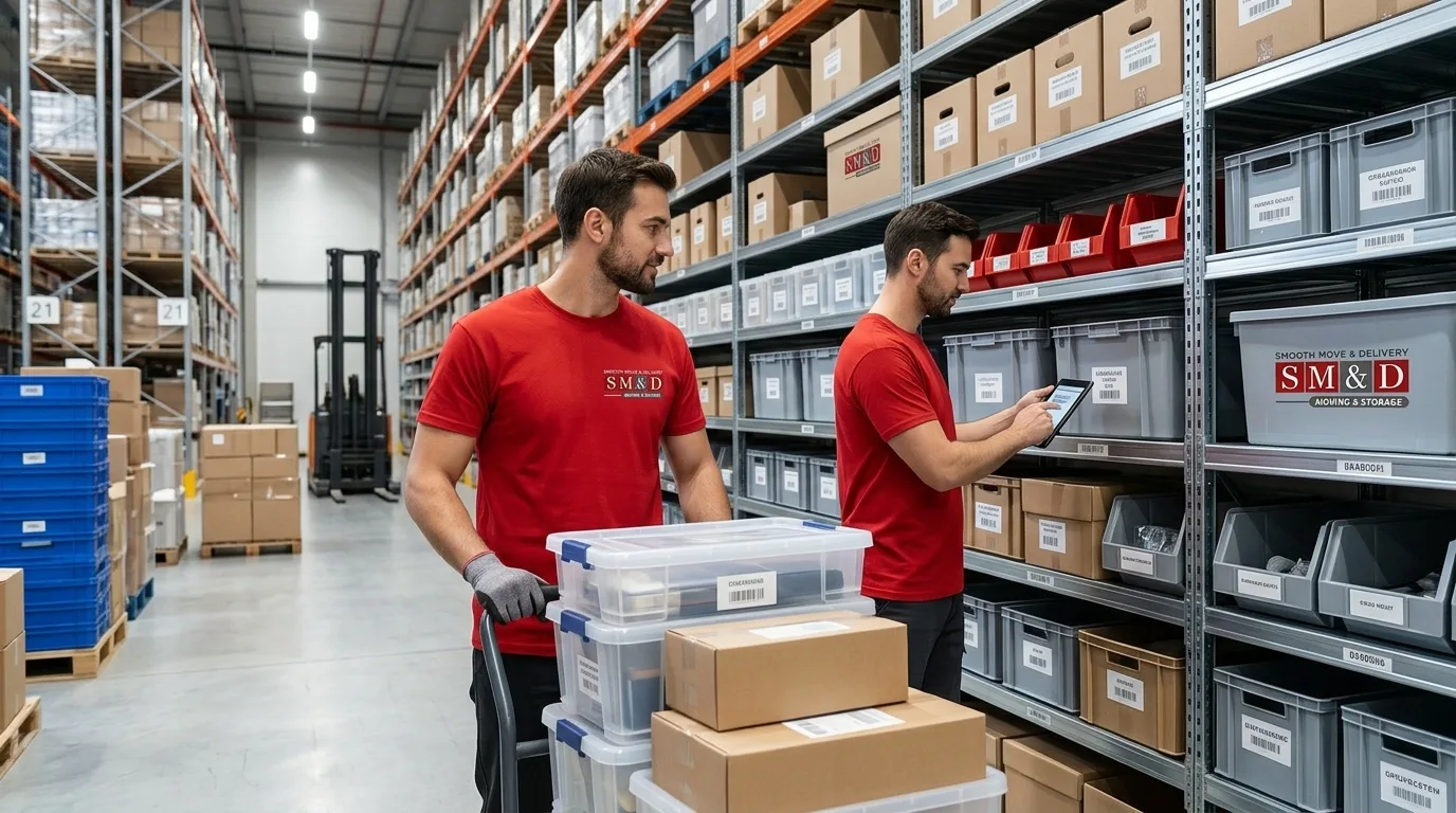 Smooth Move & Delivery storage solutions for furniture, boxes, and protected items.